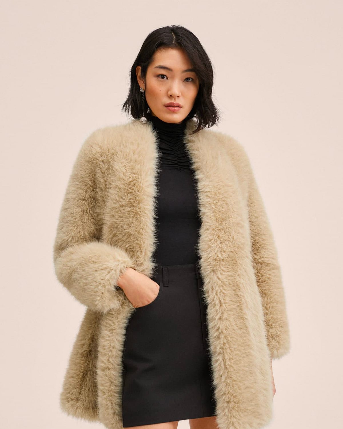 Fur-effect coat - Image 2